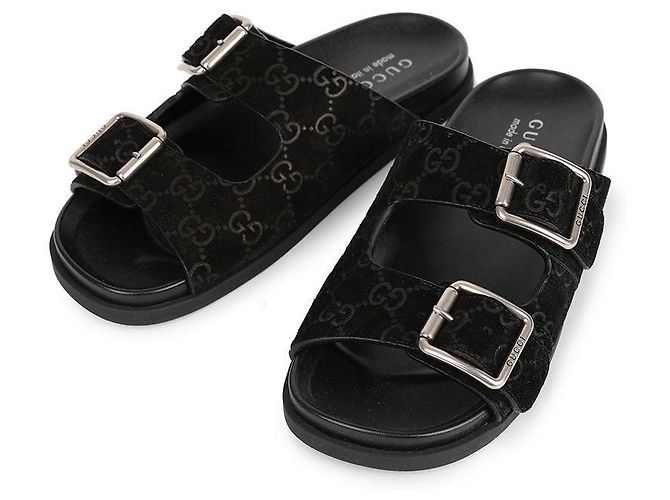 Gucci Ciabatte slide da uomo Nero