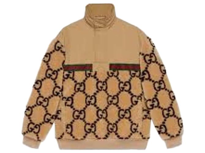 Gucci Jaqueta de meia zip em jacquard
