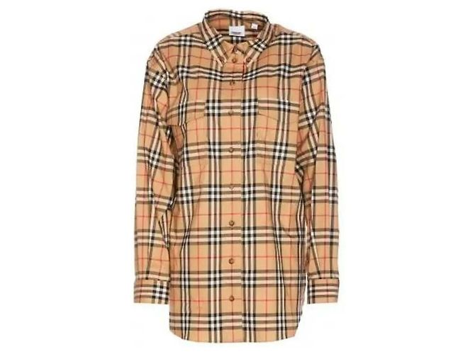 Burberry Camicia in cotone a scacchi Multicolore 