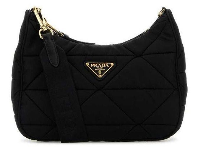 Prada Borsa a spalla in nylon imbottito Multicolore