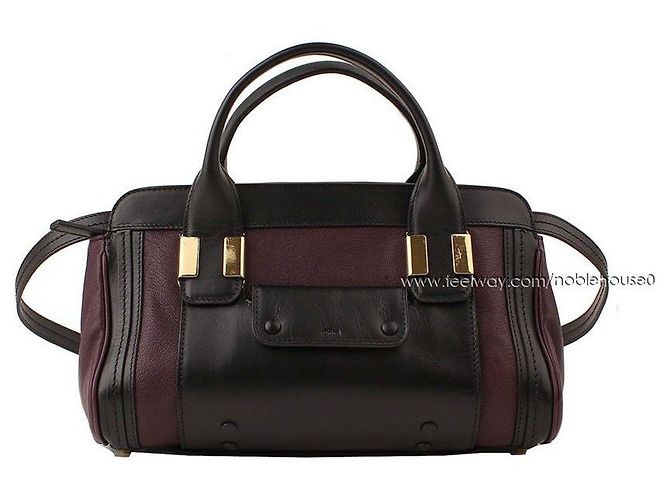 Chloé Borsa tote e a spalla Little Alice nera e viola Porpora
