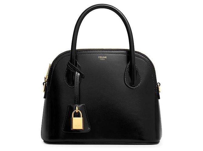 Céline Mini Sac Onorin Cuir de Veau Brillant Noir