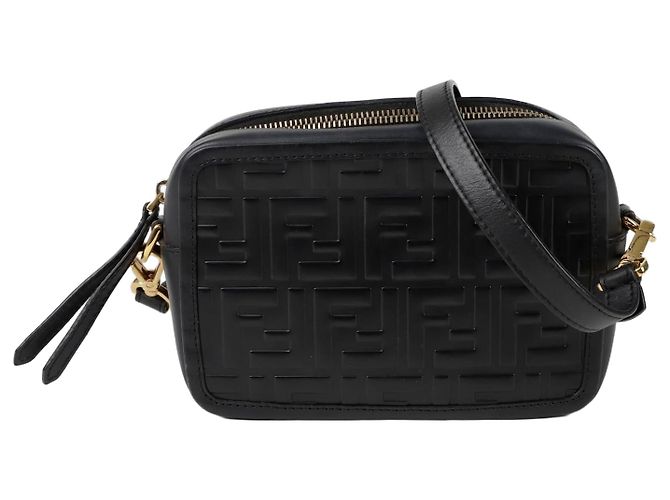Fendi Borsa a tracolla incrociata FF Nero