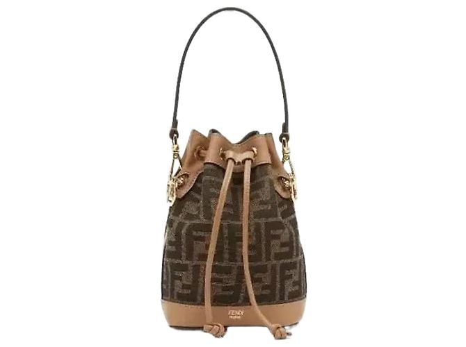 Fendi Mini Borsa in Tessuto Mon Tresor Multicolore