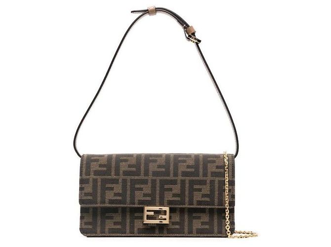 Fendi Billetera On Chain FF Jacquard Baguette Multicolor