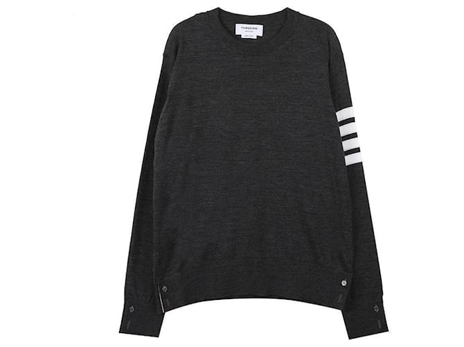 Thom Browne Wollstrickpullover Braun 