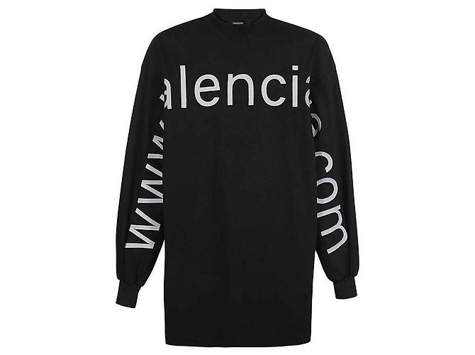 Balenciaga Sweatshirt mit gesticktem Logo Mehrfarben