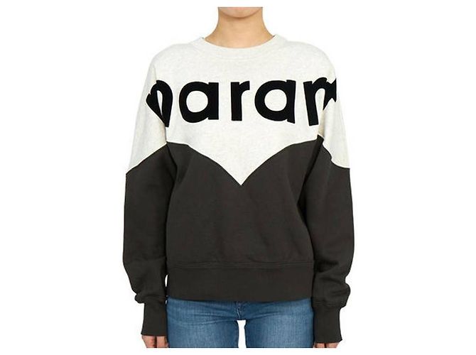 Isabel Marant Verwaschener Schwarzer Sweatshirt
