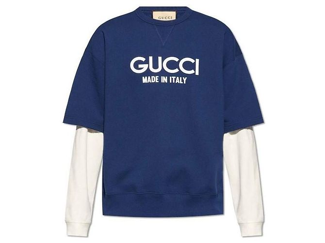 Gucci Sweatshirt mit Logo Mehrfarben 
