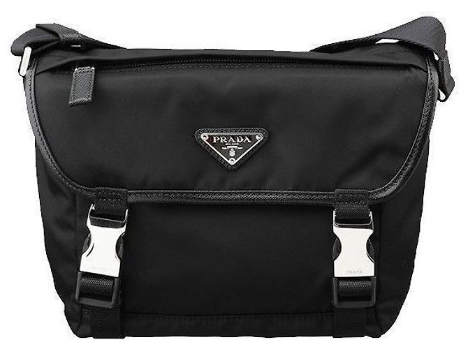 Prada Bolso cruzado Saffiano Negro