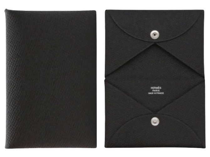 Hermès Card Holder Appson Palladium Noir Black