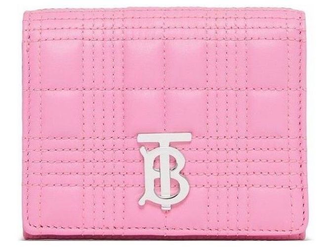 Burberry Kleine Lola gesteppte Lammleder-Geldbörse Pink