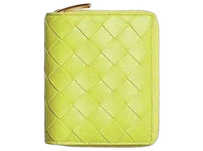 Bottega Veneta Bifold Zip Wallet Green