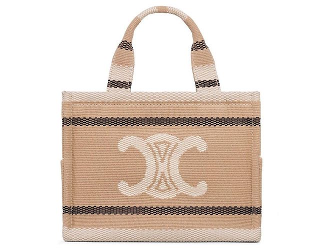 Céline Petit Cabas Rayures en Textile Triomphe Multicolore