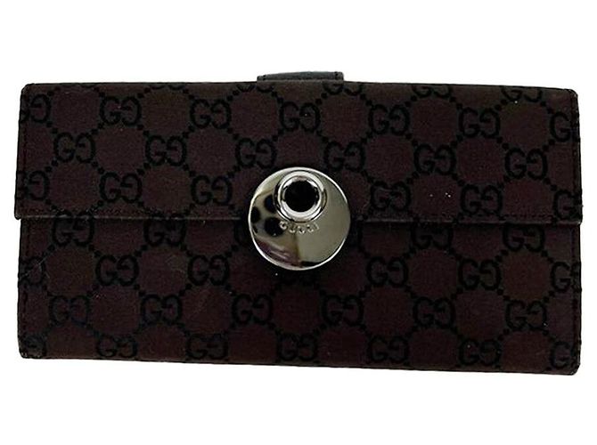 Gucci Ophidia Deep Brown Long Wallet