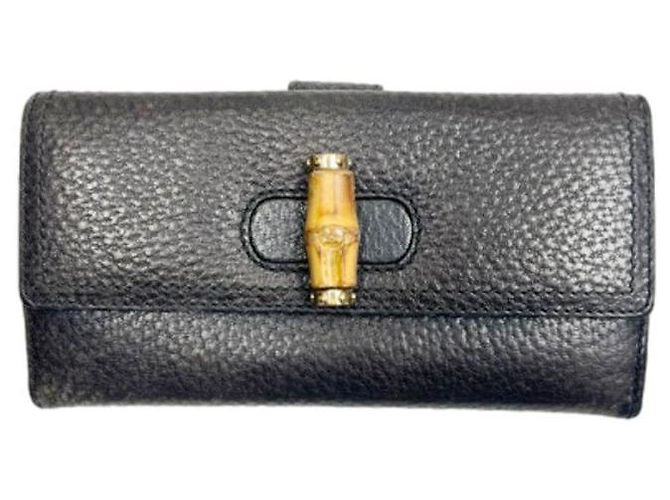Gucci Bamboo Vintage Long Wallet Brown