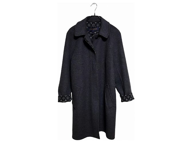 Louis Vuitton Women's Monogram Double-Faced Coat Brown