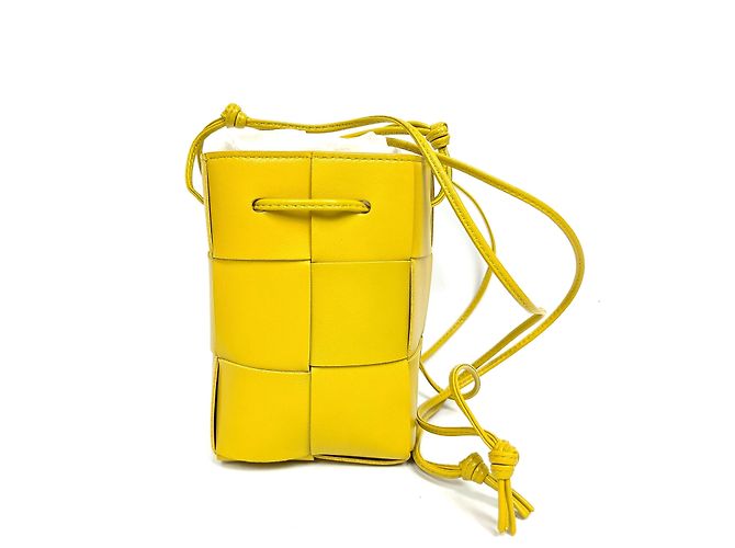 Bottega Veneta Mini borsa a secchiello Cassette Giallo