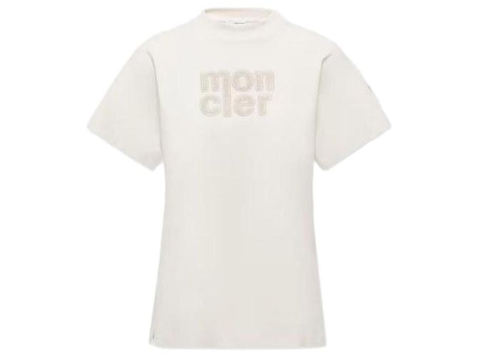 Moncler Camiseta de algodón con logo Multicolor