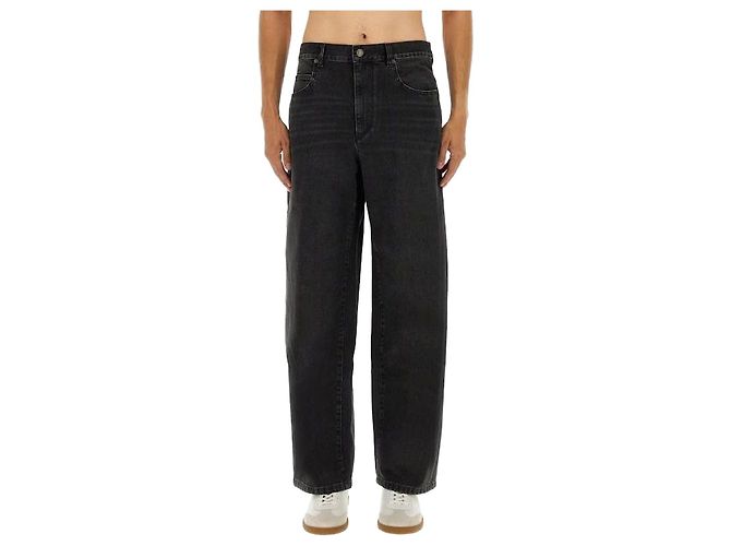Isabel Marant Weite Jeanshose Schwarz