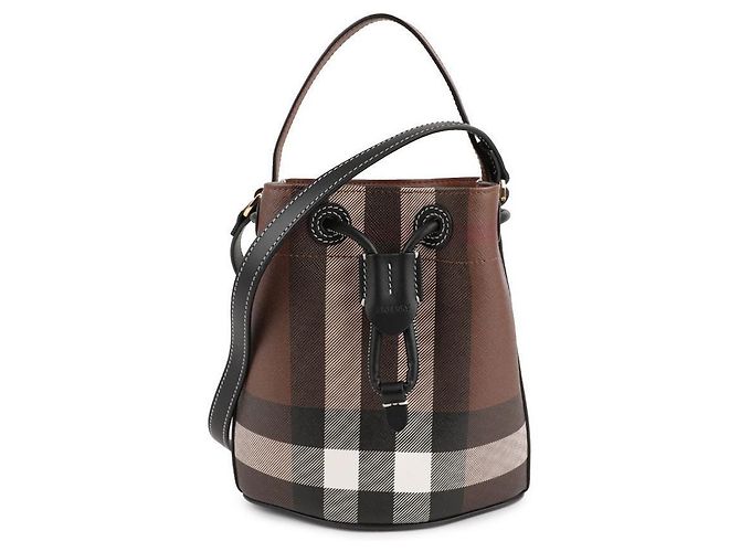 Burberry Mini borsa a secchiello TB Marrone 