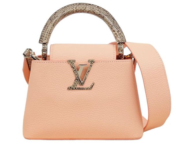 Louis Vuitton Bolsa de Ombro Capucines Mini Tote Rosa
