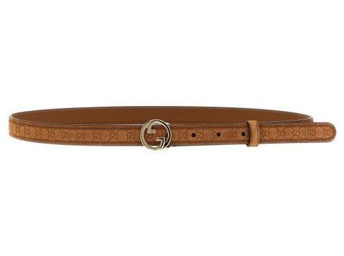 Gucci Thin Belt AAEFD Brown