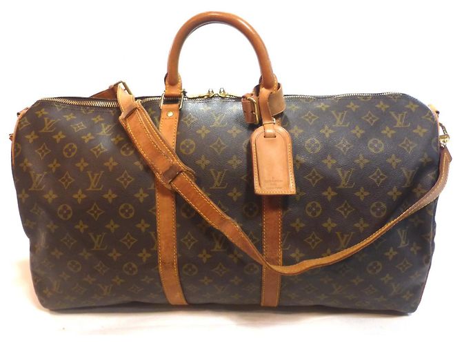 Louis Vuitton Keepall 55 borsa a spalla monogram - VI0942 Marrone