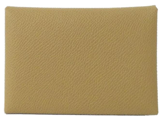 Estuche de Monedas Duo Calvi Hermès Beige