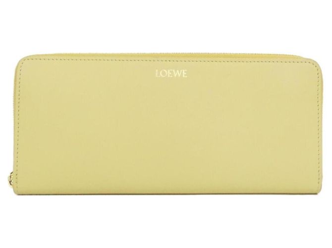 Carteira Longa de Couro Loewe Amarelo