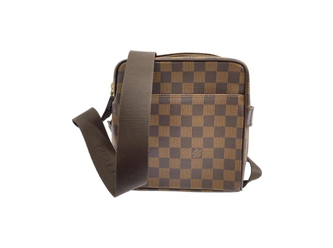 Bolsa de Ombro Louis Vuitton Damier Olaf PM Marrom