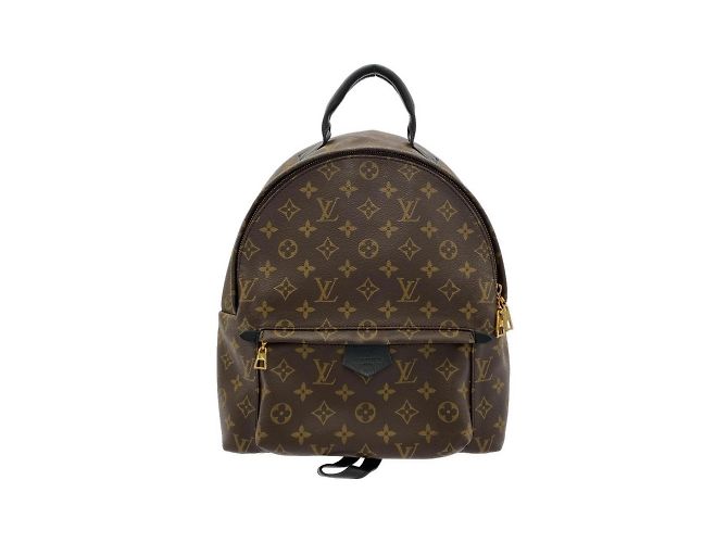 Louis Vuitton Monogram Palm Springs Rucksack MM Braun