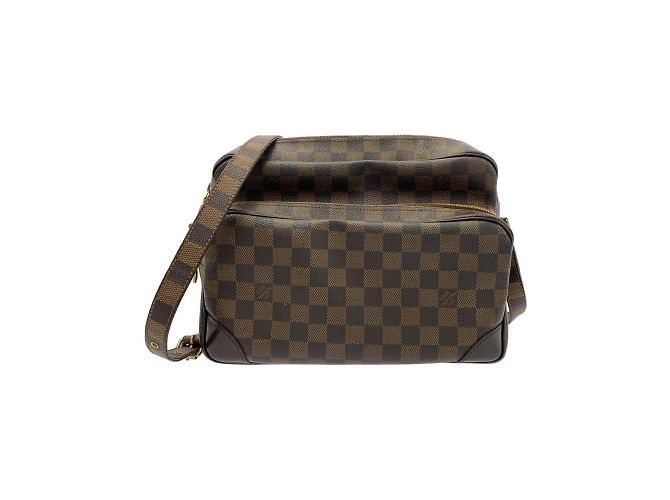Bolso de Hombro Damier Nile Louis Vuitton Castaño