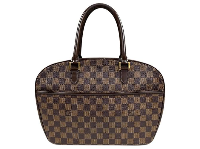 Bolsa de mão Damier horizontal Saria da Louis Vuitton Marrom
