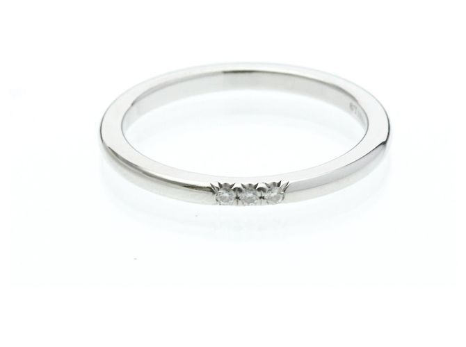 Tiffany & Co Tiffany Forever Ring 3P Diamant Platinband Silber