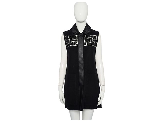 Trim Hermès HERMES Weste Schwarz