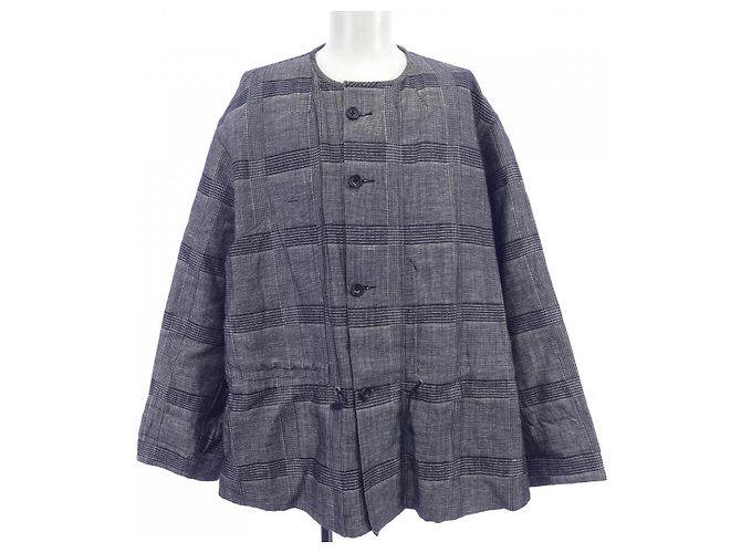 Autre Marque QUILP Check Wool Jacket Brown Black