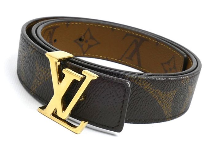 Iconischer 30 mm reversibler Gürtel von Louis Vuitton Braun Monogramm