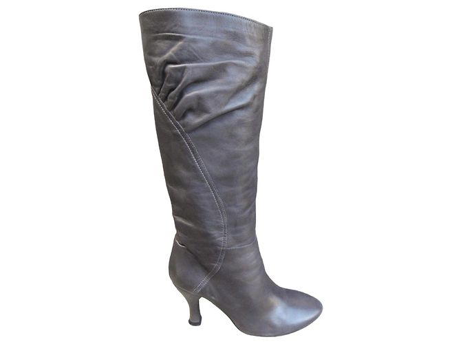 Botas Vic Matié de cuero gris