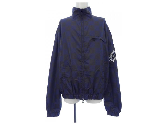 Louis Vuitton Damier Pop Nylon Jacket Black Navy blue