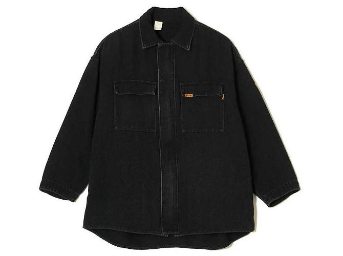 Autre Marque N.HOOLYWOOD FR SHIRT BLOUSON Blouson aus Baumwolle Modacryl Schwarz