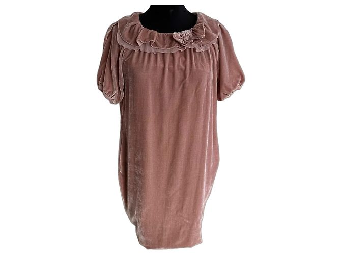 Dolce & Gabbana Samtkleid mit Seidenfutter 