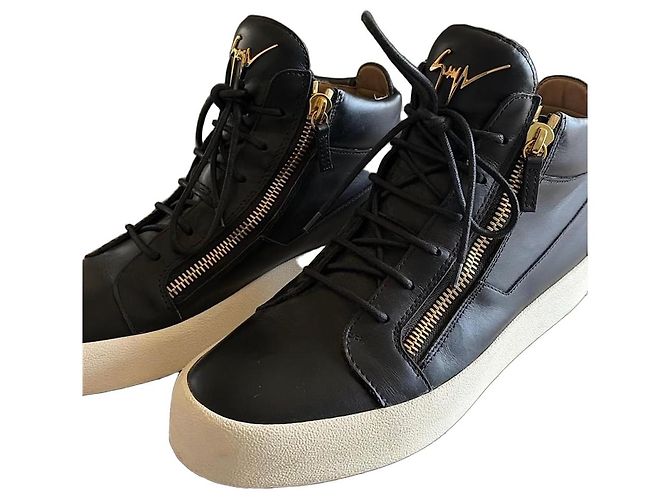 Baskets montantes Giuseppe Zanotti en cuir noir