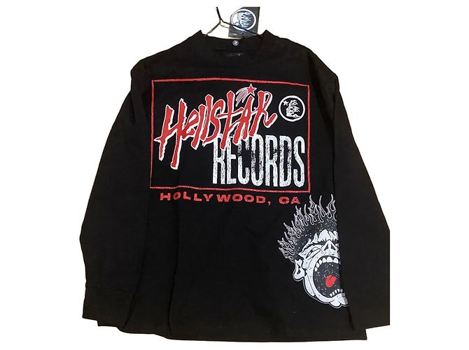 Autre Marque T-shirt a maniche lunghe Hellstar Records nera Nero