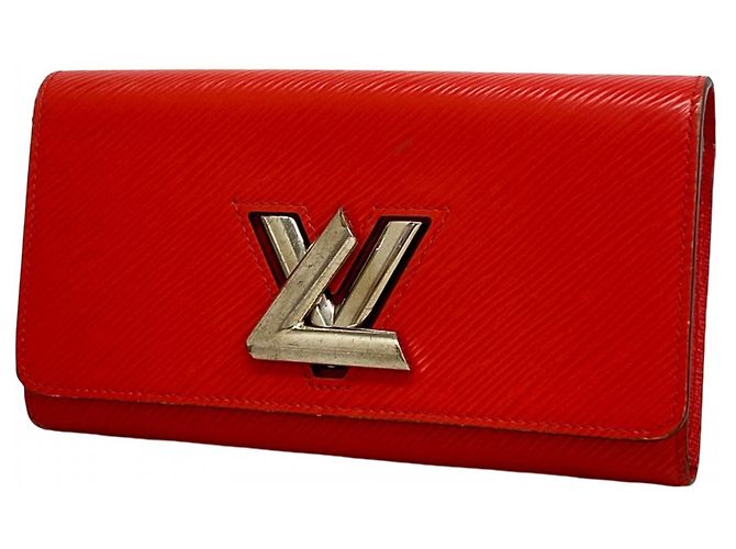 Portafoglio Lungo Twist Epi Louis Vuitton Rosso