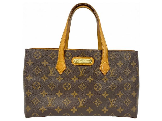 Sac à main Louis Vuitton Monogram Wilshire PM Marron
