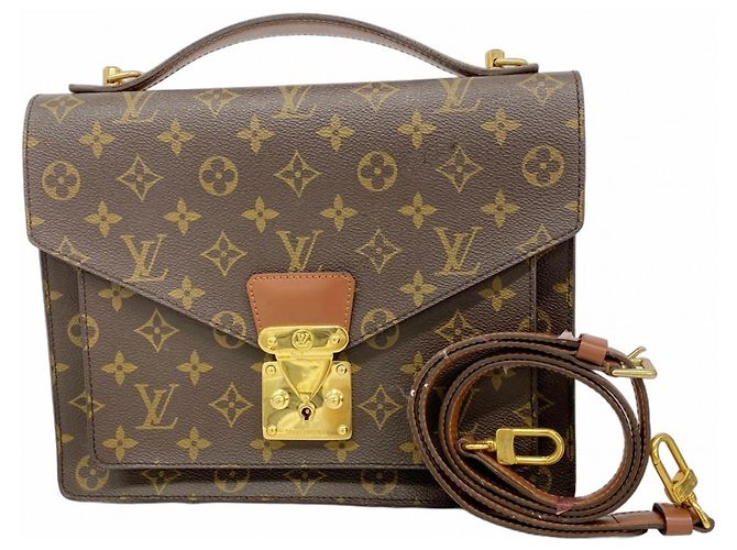 Borsa Monceau 28 Monogramma Louis Vuitton Marrone