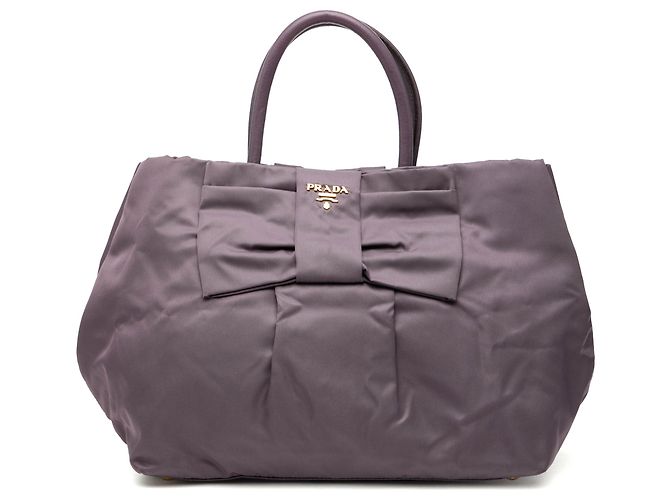 Prada Lila Tessuto Fiocco Tote
