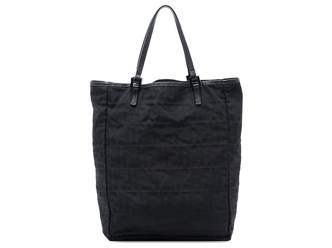 Fendi Black Zucca Canvas Tote