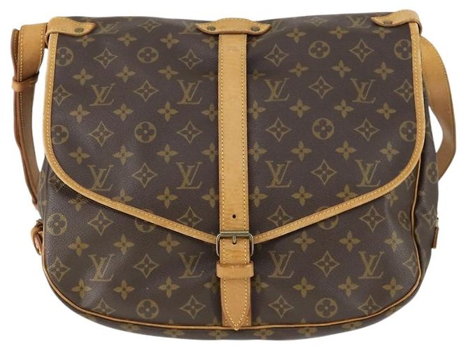 Louis Vuitton Saumur Monogram Canvas 35 Marron